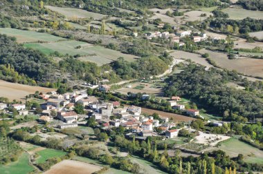 Town in Urbasa range, Navarre (Spain) clipart