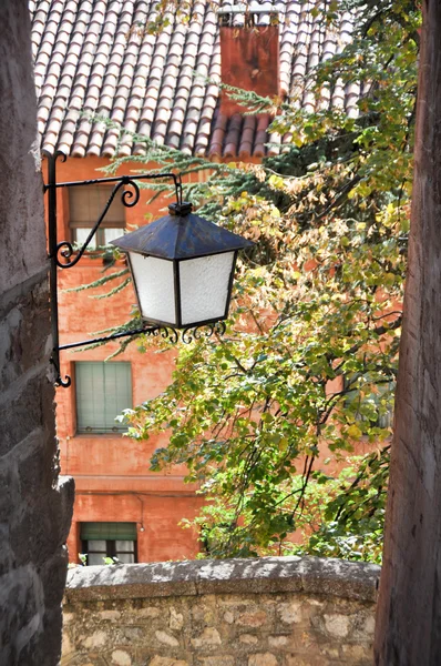 Straße von albarracin, mittelalterliche stadt teruel, spanien — Stockfoto