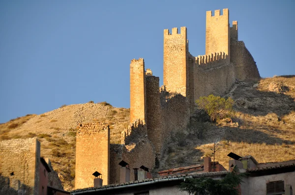 Mauer von Albarracin, mittelalterliche Stadt Teruel, Spanien — Stockfoto