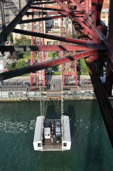 stock image Bridge of Bizkaia, Portugalete, Bizkaia, Spain