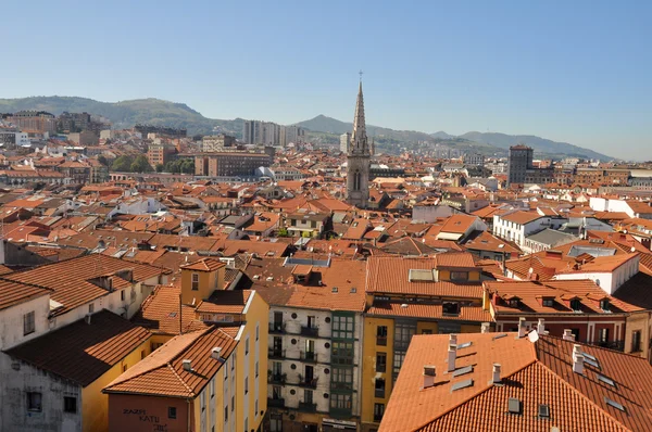 Střechy města bilbao, Španělsko — Stock fotografie