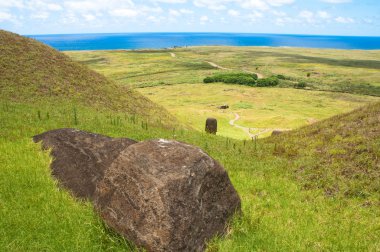 Moais: Rano Raraku, Paskalya Adası (Şili)