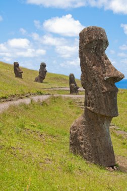 Moais: Rano Raraku, Paskalya Adası (Şili)