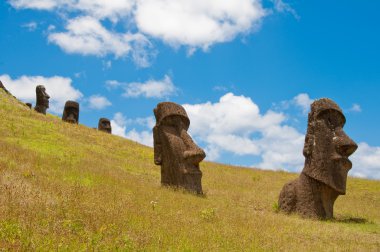 rano raraku volkan, Paskalya Adası (Şili, moais)