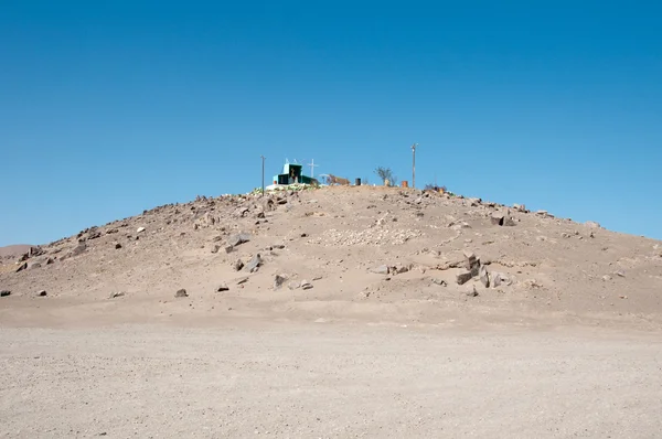 Kaplička v poušti, chile — Stock fotografie