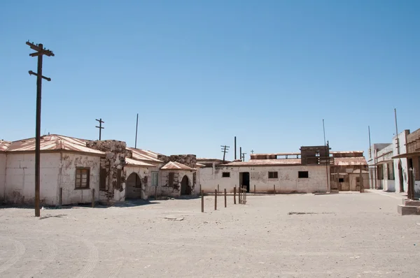 亨伯斯通，废弃镇在智利硝石作品 — 图库照片