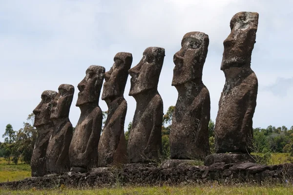 Moais Easter island, (Chile) — Stock Photo, Image