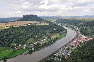 Elbe river from königstein castle, Germany