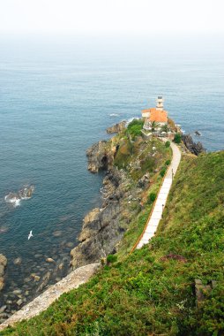 Lighthouse at Cudillero (Spain) clipart