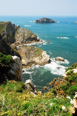 Cantabria kenarı, asturias, İspanya