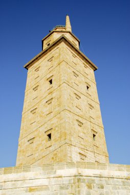 Tower of Hercules lighthouse, La Coruña (Spain) clipart