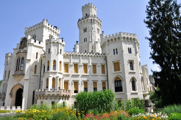 Hluboka nad Vltavou vár, Cseh Köztársaság — Stock Fotó