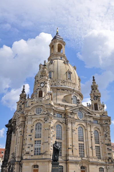 圣母教堂，德累斯顿 (德国) — 图库照片