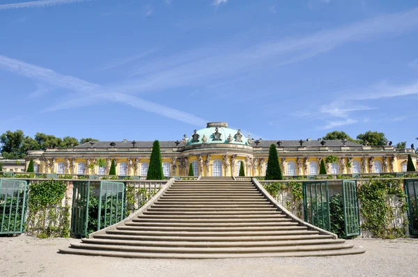 Schloss sanssouci, Postupim (Německo) — Stock fotografie