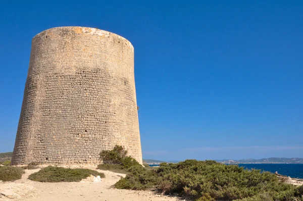 Wieża w wyspa Ibiza (Hiszpania) — Zdjęcie stockowe