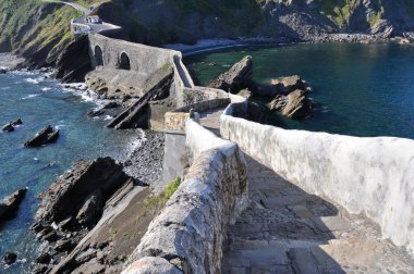 Path to San Juan of Gaztelugatxe, Biscay (Spain) clipart