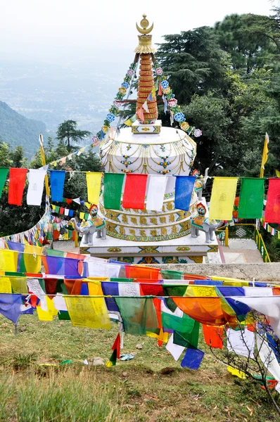 Świątynia w Dharamsali, mcleod ganj (Indie) — Zdjęcie stockowe