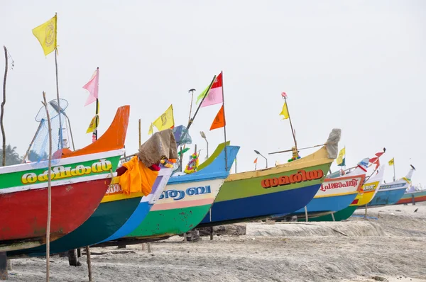 小船在喀拉拉邦，印度 — 图库照片