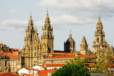 Cathedral of Santiago de Compostela (Spain) clipart