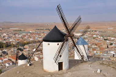 Ancient Mills in Toledo, Spain clipart