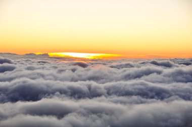 gün batımında haleakala Milli Parkı - maui, hawaii