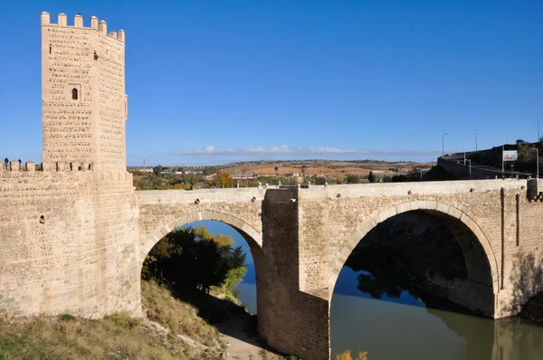 Alcantara Köprüsü, toledo (İspanya) — Stok fotoğraf