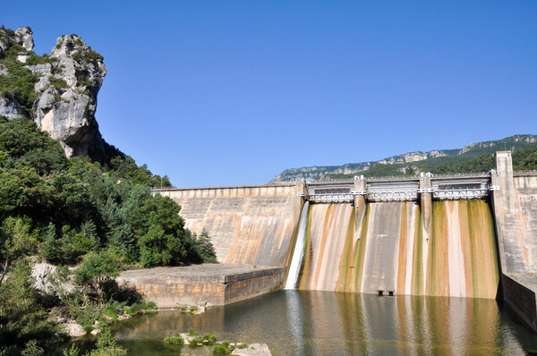 Dam over Ebro river, Basque country (Spain)