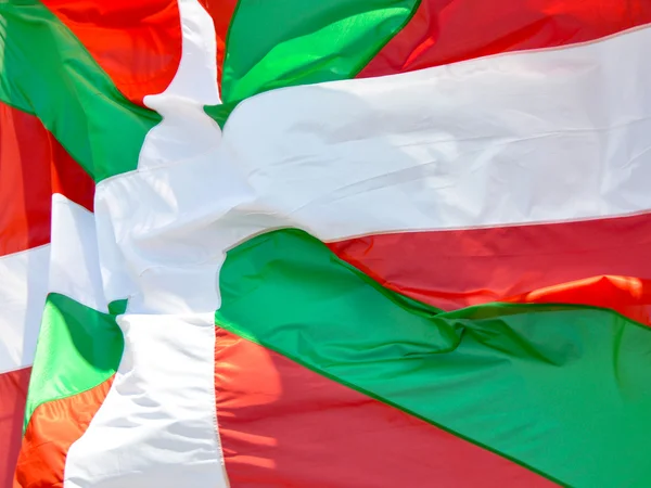 Ikurrina, Baskiskt land flagga — Stockfoto