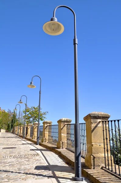 Lâmpadas de rua em Labastida, País Basco — Fotografia de Stock