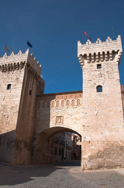 Portão principal de paredes de Daroca, Saragossa (Espanha ) — Fotografia de Stock