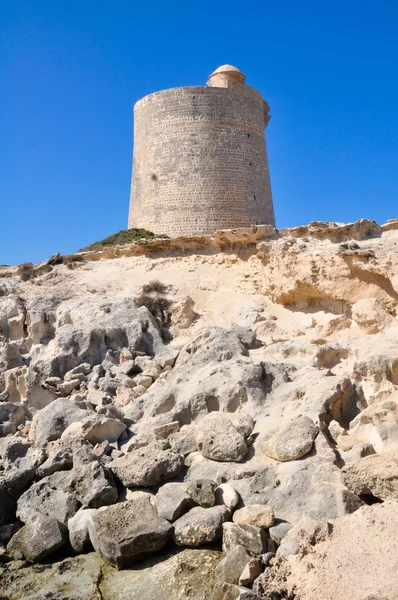 Ibiza Adası (İspanya kule) — Stok fotoğraf