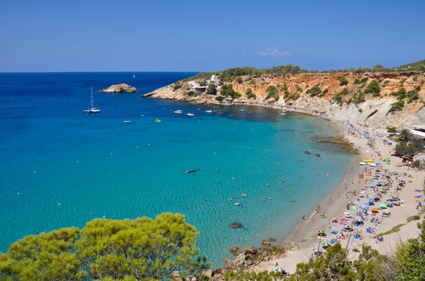 Cala D 'Hort beach, Ibiza (Espanha) ) — Fotografia de Stock