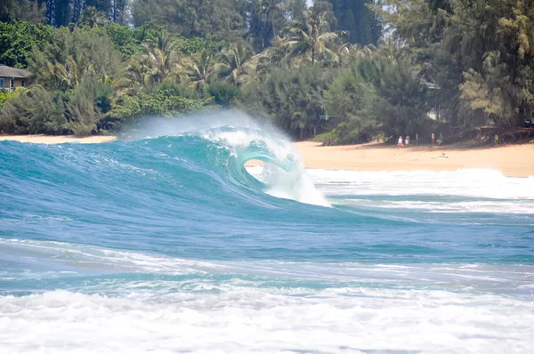 Ondas quebrando na costa de Maui — Fotografia de Stock