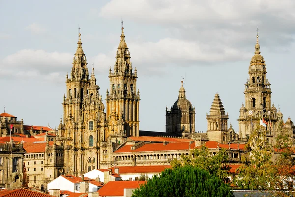Katedralen Santiago de Compostela (Spanien) Royaltyfria Stockfoton