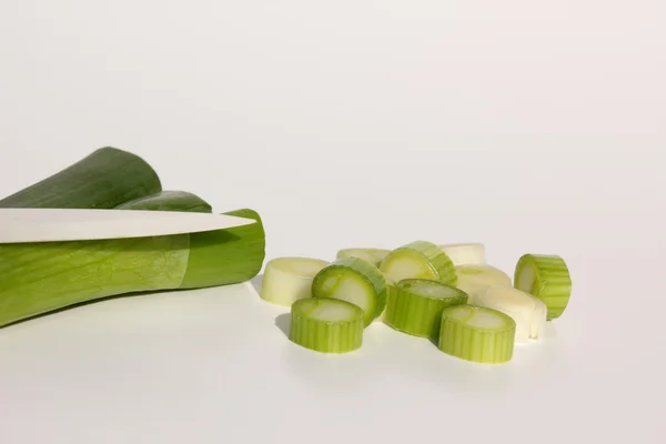 Posiekanej zielonej cebuli — Zdjęcie stockowe
