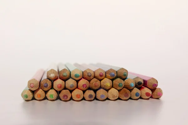 stock image Macro of the colorful pencils