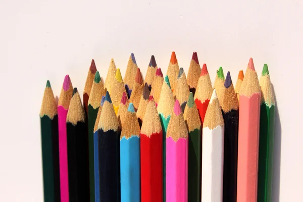 stock image Macro of the colorful pencils