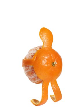 Mandarin-adam kendini taşıyan