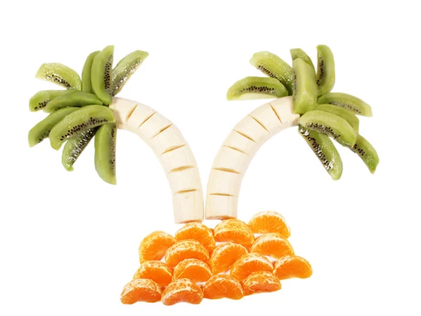 Palmy z różnych owoców — Zdjęcie stockowe