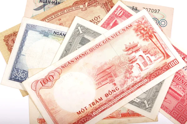 Vietnamese old banknotes — Stock Photo, Image