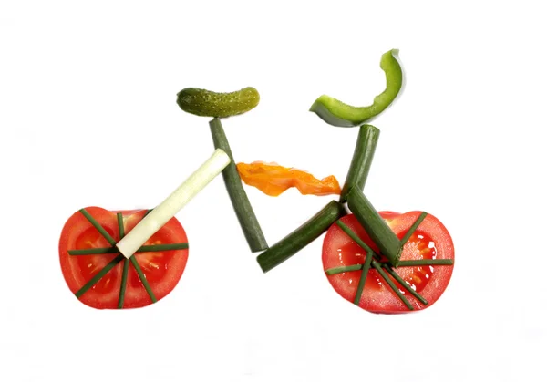 Fahrrad aus verschiedenen Gemüsearten — Stockfoto