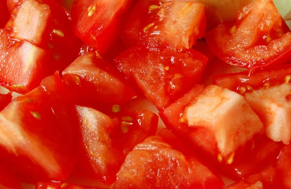 stock image Salad from cut tomatos