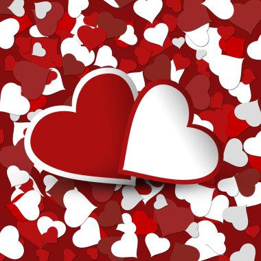 Hearts and hear pattern clipart