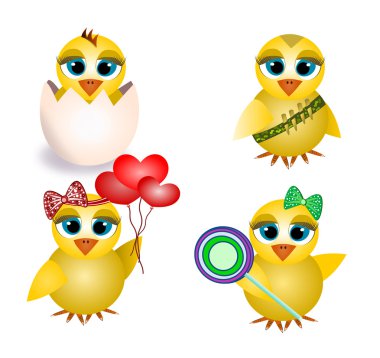 Chicks clipart