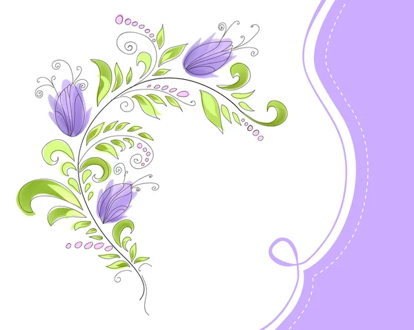 Vecteur de branche en floraison — Image vectorielle