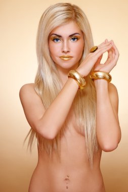 Golden beauty clipart