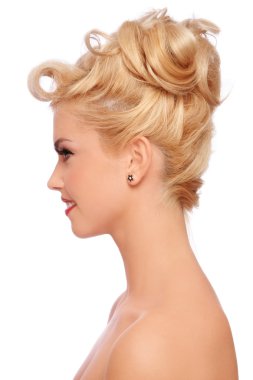 Stylish hairdo clipart