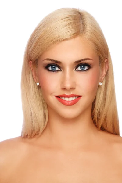 Lächelnd blond — Stockfoto