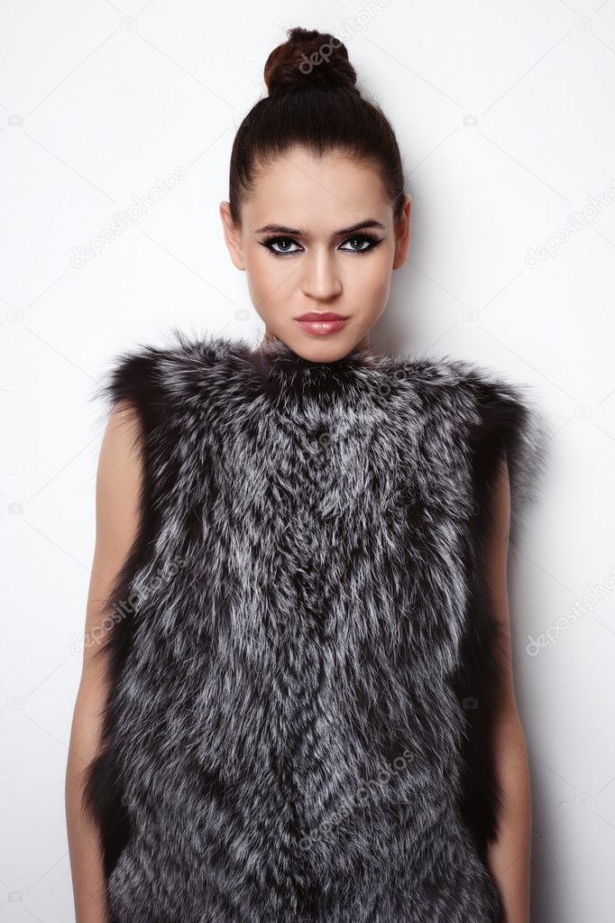 Girl in fur