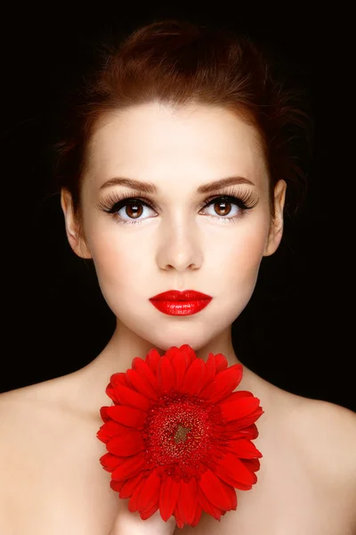 Rode bloem — Stockfoto